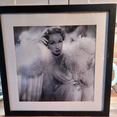 Large framed print of Marlene Dietrich, D18