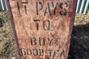 Wooden tea chest