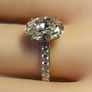 14ct White Gold 2.24 carat Lab Diamond Solitaire Ring With Diamond Svcents Image 7