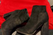 Black Suede Ankle Boots UK Size 4