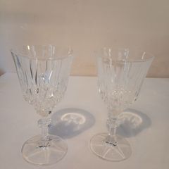 Royal Crystal Rock Mirage Cut Crystal Wine Glasses