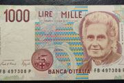 1990 ITALY 1000 LIRE Banknote M. Montessori