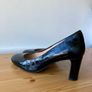 LK Bennett Winola Black Croc Effect Courts (uk6) Image 2