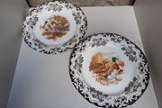 2 Burleigh ducks and fowl plates