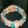 Handmade bracelet crystal pearl gold Image 10