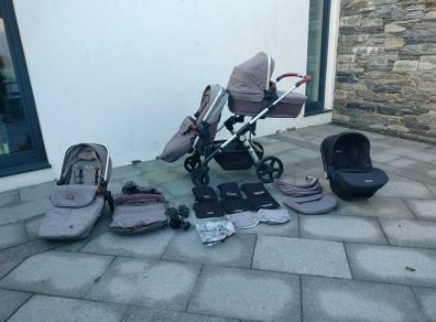 Silver Cross Wave Double Buggy