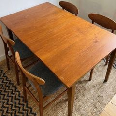 Vintage Mid Century Teak Extending Dining Table