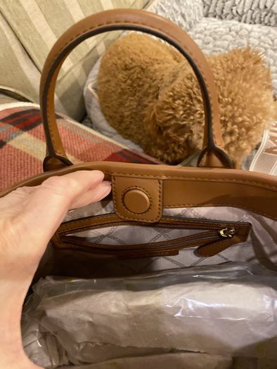 New Michael kors Tan/white handbag