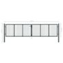 Mesh Garden Gate Galvanised Steel 400x150 cm Grey Image 6