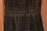 Gold And Black Lace Dress