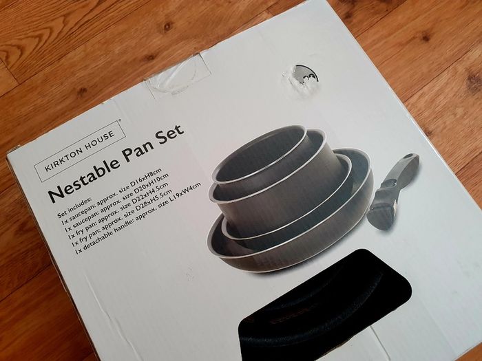 Kirkton House Nestable Pan Set - New, Unused, Detachable Handle