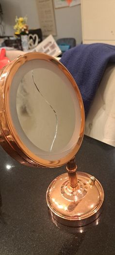 No.7 rose gold mirror
