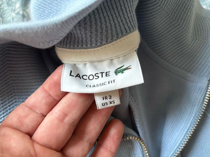 Lacoste zip up top