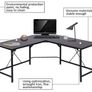 Affordable L Shaped Desk For Pc Studio Table Workstation for Home Office Image 5