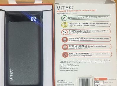 Powerbank 20,000 mAh portable Charger Phone Charger