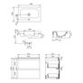 Vanity Unit Cersanit Moduo 60cm White Gloss (CABINET + WASHBASIN) Image 5