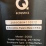 Q Acoustics 2050 Floorstanders. Image 6