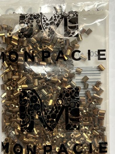 Beads 20g metallic gold in bag