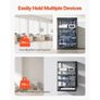 16U Open Frame Network Rack, 585 mm Depth, Wall Mounted or Floor Standing Server Rack, Heavy Duty 4 Post, with Vented Shelves & Mounting Hardware Image 3