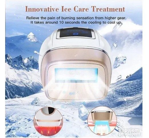 Ipl Hair Removal Device with Cooling Function, Painless Laser Hair Removal Device for Long Lasting Smooth Skin