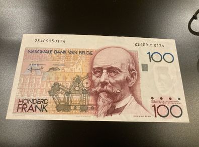 Belgium 100 Francs note