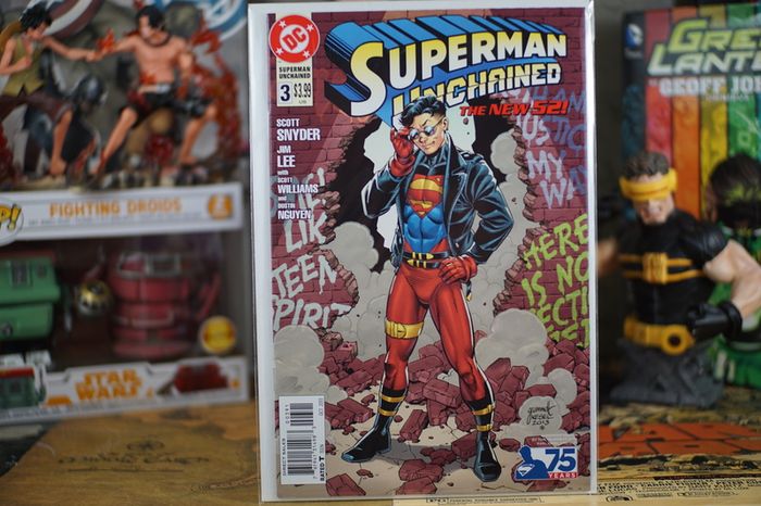 Superman Unchained #3 ! Tom Grummett 75th Anniversary Superman Reborn Variant Cover ! Limited 1 for 25 ! Rare !