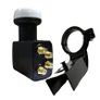 Sky Satellite Dish Zone 2 For Sky Hd Freesat Free To Air Black Mesh + Quad Lnb Image 3