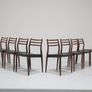 Vintage Set of 8 Rosewood and Leather Dining Chairs Model 78 by Niels Otto Moller, 1960s Image 2
