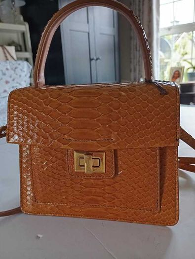 RARE Authentic Silvano Biagini Genuine Python Leather Handbag - New With Tags