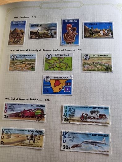 Stamp album 153 Botswana, Lesotho
