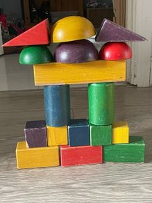 Montessori wooden giant building blocks