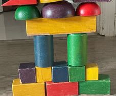 Montessori wooden giant building blocks