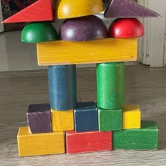Montessori wooden giant building blocks