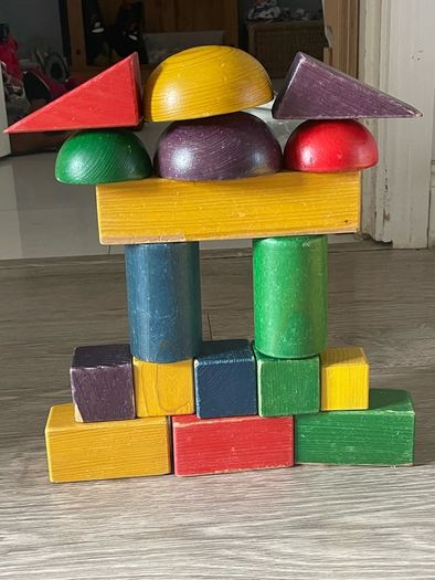 Montessori wooden giant building blocks