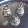 3 brass sanctuary bells, D18, post 7e Image 3