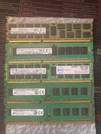 5 DDR3 DIMS from HP CAD Workstations