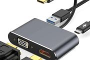 Rankman Type-C to 4K HDMI-compatible VGA USB C 3.0 Hub Adapter for MacBook Nintendo Samsung S20 Dex Huawei Matebook Xiaomi 10 TV