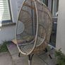 Garden outdoor eggchair and table Image 6