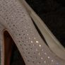 Beautiful brand new grey diamante heels size 39/6 Image 3