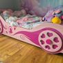 kids pink car bed Image 4