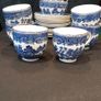 20 piece Arklow Pottery Blue Willow pattern tea set Image 2