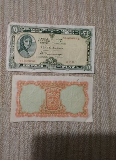 Two Eire Banknotes