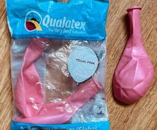 Qualatex Pearl Pink balloons x3