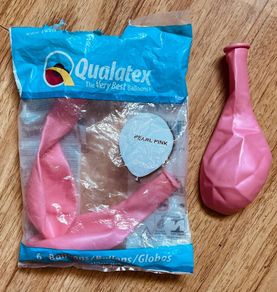 Qualatex Pearl Pink balloons x3