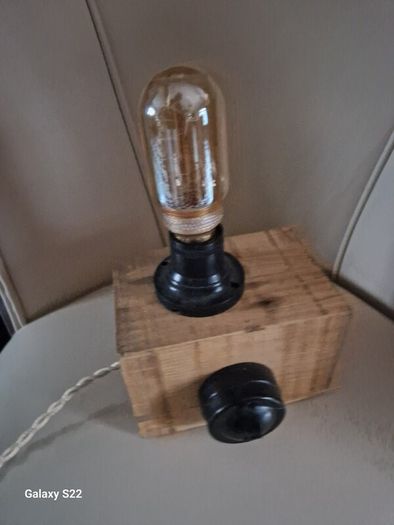 Rustic vintage inspired lamp
