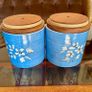Vintage Functional Kitchen Storage with Bright Hand Painted Botanical Motifs Image 5