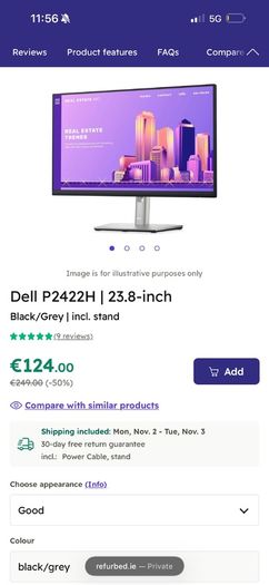 Dell 24" P2422H