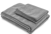 Yoga Mat Towel and Yoga Hand Towel (Grey)