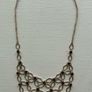 Vintage Art Deco Amethyst Purple Rhinestone Lattice Bib Necklace Image 2