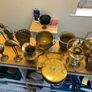 Vintage Large Solid Brass Statuettes 30 each Image 3